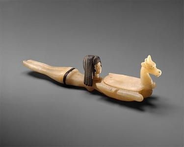 Artwork Title: Cosmetic Spoon in the Shape of Swimming Woman Holding a Dish