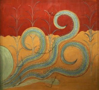 Artwork Title: Fresco from the Palace of Minos, Knossos, Crete BC