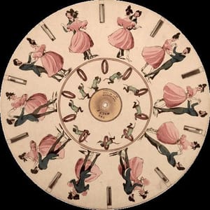 Artwork Title: Phenakistoscope Couple Dancing, Monkey Jumping through Hoops