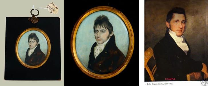 Artwork Title: American Portrait Miniature of John Cooke