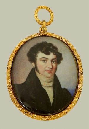 Artwork Title: Georgian portrait miniature of a gentleman