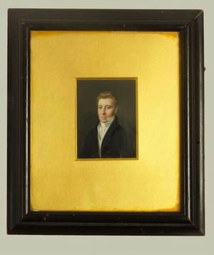 Artwork Title: Georgian Portrait Miniature of an English Gentleman