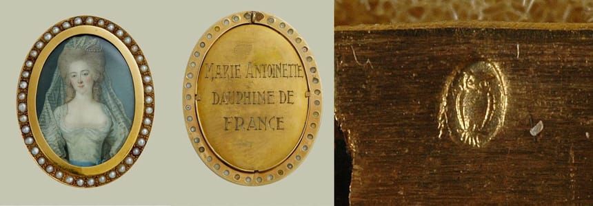 Artwork Title: Miniature portrait of Marie Antoinette