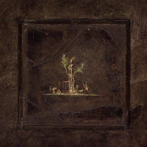 Artwork Title: Wall painting on black ground: landscape from the imperial villa at Boscotrecase
