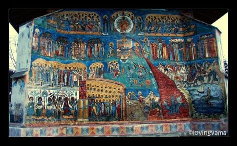 Artwork Title: Voronet Monastery, Judgement Day