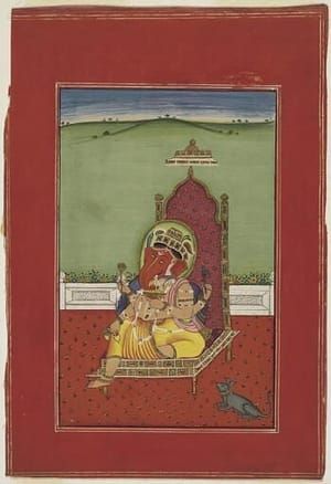 Artwork Title: Ganesh Enthroned