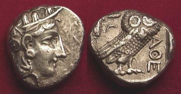 Artwork Title: Goddess Athena & Owl