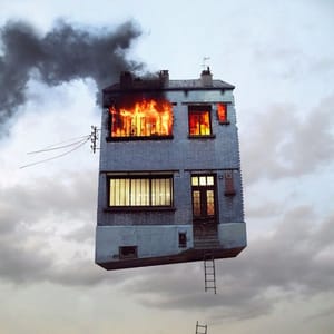 Artwork Title: Flying Houses