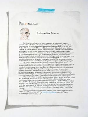 Artwork Title: The Broad Art Foundation
