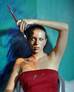 Artwork Title: Double Take (Self Portrait)