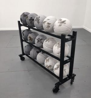 Artwork Title: Gradient Eroded Basketballs