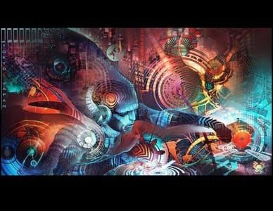 Artwork Title: Bluetech Live Painting