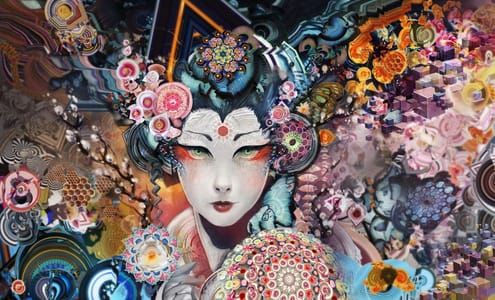 Artwork Title: Digital Geisha