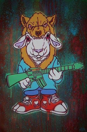 Artwork Title: Falla Sheep Splatter