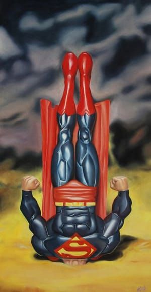 Artwork Title: Descension Of Superman