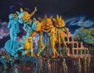 Artwork Title: Statues In Delusionville