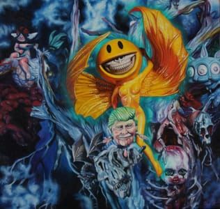 Artwork Title: Grin Goddess In Delusionville