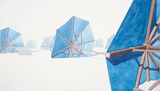 Artwork Title: Sombrillas Azules Ii