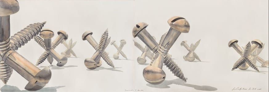 Artwork Title: Barricada De Tornillos (díptico)