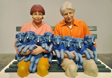 Artwork Title: 8 Puppies