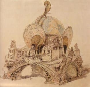 Artwork Title: Idea for the base of the Eiffel Tower