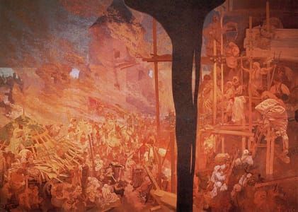 Artwork Title: Slav Epic #14 : The Defence of Sziget by Nikola Zrinski