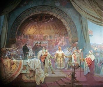 Artwork Title: Slav Epic #5 : King Přemysl Otakar II of Bohemia