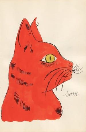 Artwork Title: (Orange Sam with Yellow Eyes)