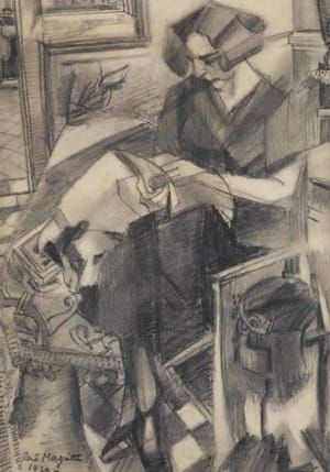 Artwork Title: Seated lady
