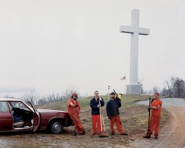 Artwork Title: Sleeping By The Mississippi - Fort Jefferson Memorial Cross, Wickliffe, Kentucky 2002