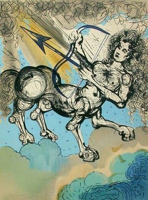 Artwork Title: Salvador Dalí Twelve Signs of the Zodiac - Sagittarius