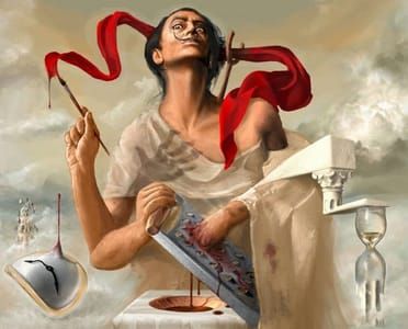 Artwork Title: Self Portrait (The Persistence of Memory)