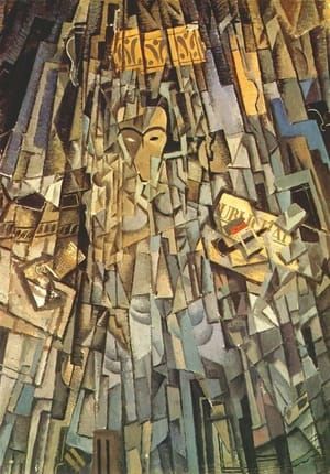 Artwork Title: Salvador Dali  cubist self-portrait