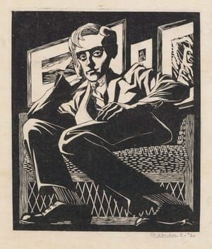 Artwork Title: Self Portrait in a Chair, February