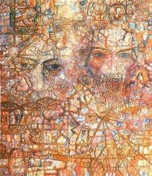 Artwork Title: Countenances (Faces on an Icon
