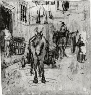 Artwork Title: Studies of Donkey Carts