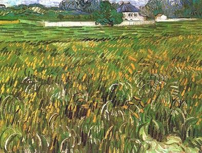 Artwork Title: Wheat Field at Auvers with White House