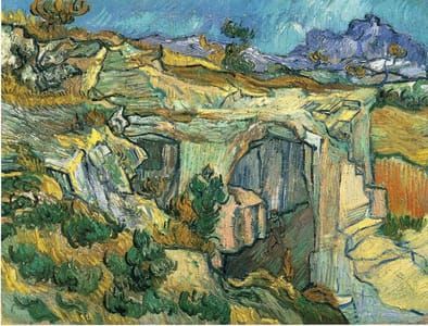 Artwork Title: Entrance to a Quarry near Saint Remy