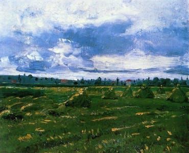 Artwork Title: Wheat Fields with Stacks