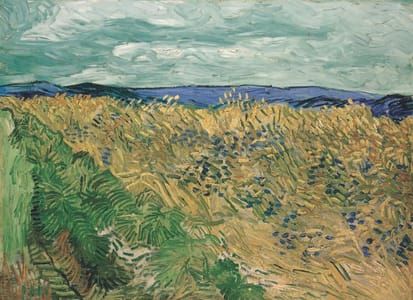 Artwork Title: Champ de blé aux bleuets (Wheatfield with Cornflowers)