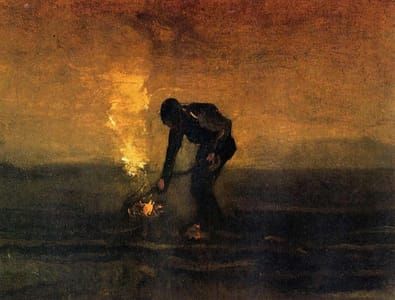 Artwork Title: Peasant Burning Weeds