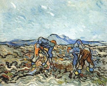 Artwork Title: Two Peasants Digging Potatoes