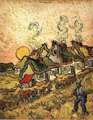Artwork Title: Thatched Cottages in the Sunshine Reminiscence of the North