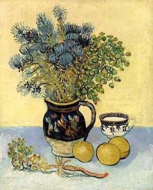 Artwork Title: Majolica Jug with Wildflowers
