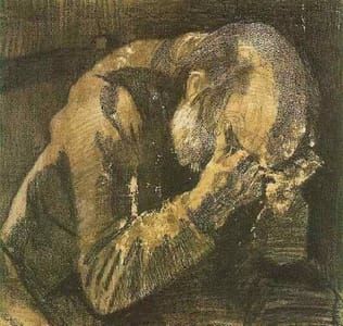 Artwork Title: Man with his head in his hands