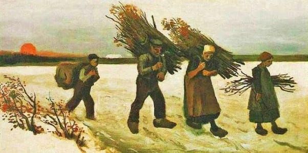 Artwork Title: Wood Gatherers in the Snow