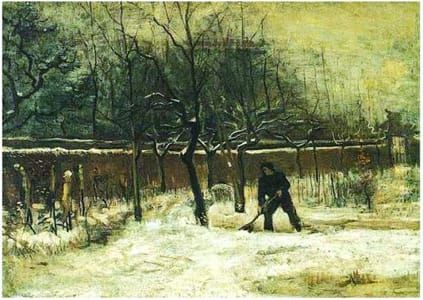 Artwork Title: Parsonage Garden at Nuenen in the Snow