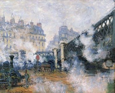 Artwork Title: Le pont de l'Europe gare St Lazare