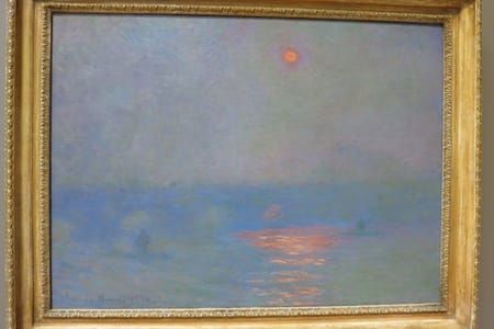 Artwork Title: Waterloo Bridge, Effect of Sunlight in the Fog
