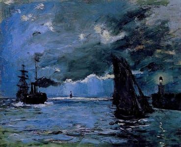 Artwork Title: Seascape, night effect